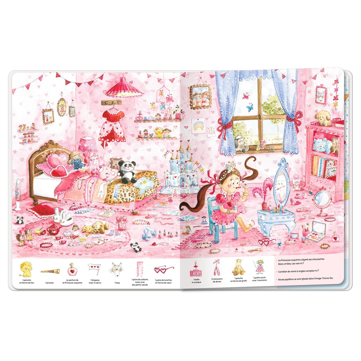 Moulin Roty Kinderboek franstalig Princesse coquette 3+