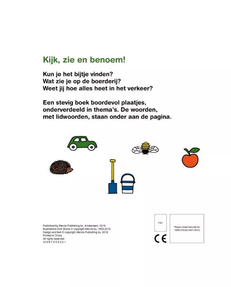 Mercis aanwijsboek karton Nijntje +