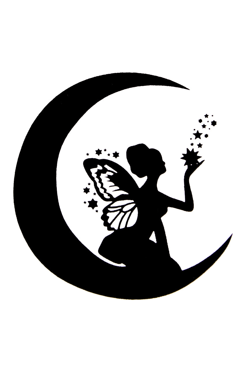 PXP Glittersjablonen los voor Quick Tattoo elfje in maan 871364741109