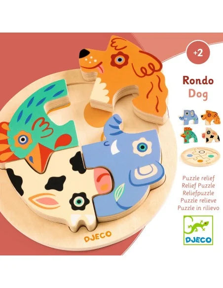 Djeco puzzel Rondo Dog 2+