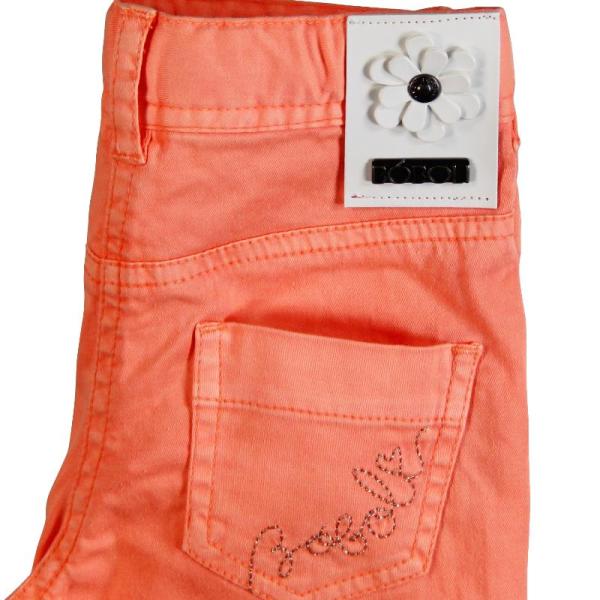 Boboli broek fluor orange bleach