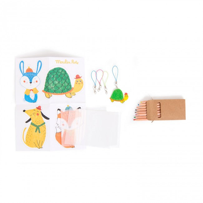 Moulin Roty krimpplastic sleutelhangers maken 3+