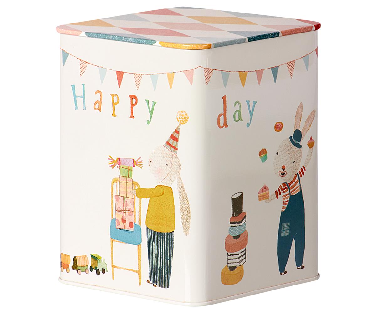 Maileg bewaarblikken set happy day