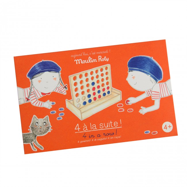 Moulin Roty spel vier op een rij Aujourd'hui c'est mercredi 4+