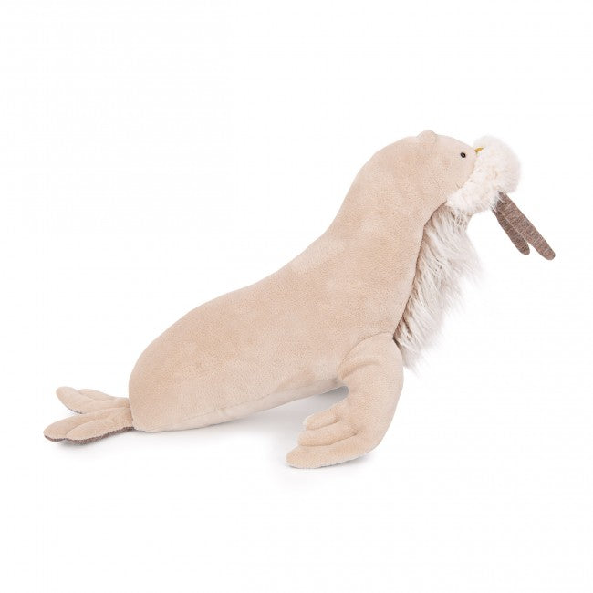Moulin Roty knuffel walrus 70 cm moustache +10 mnd