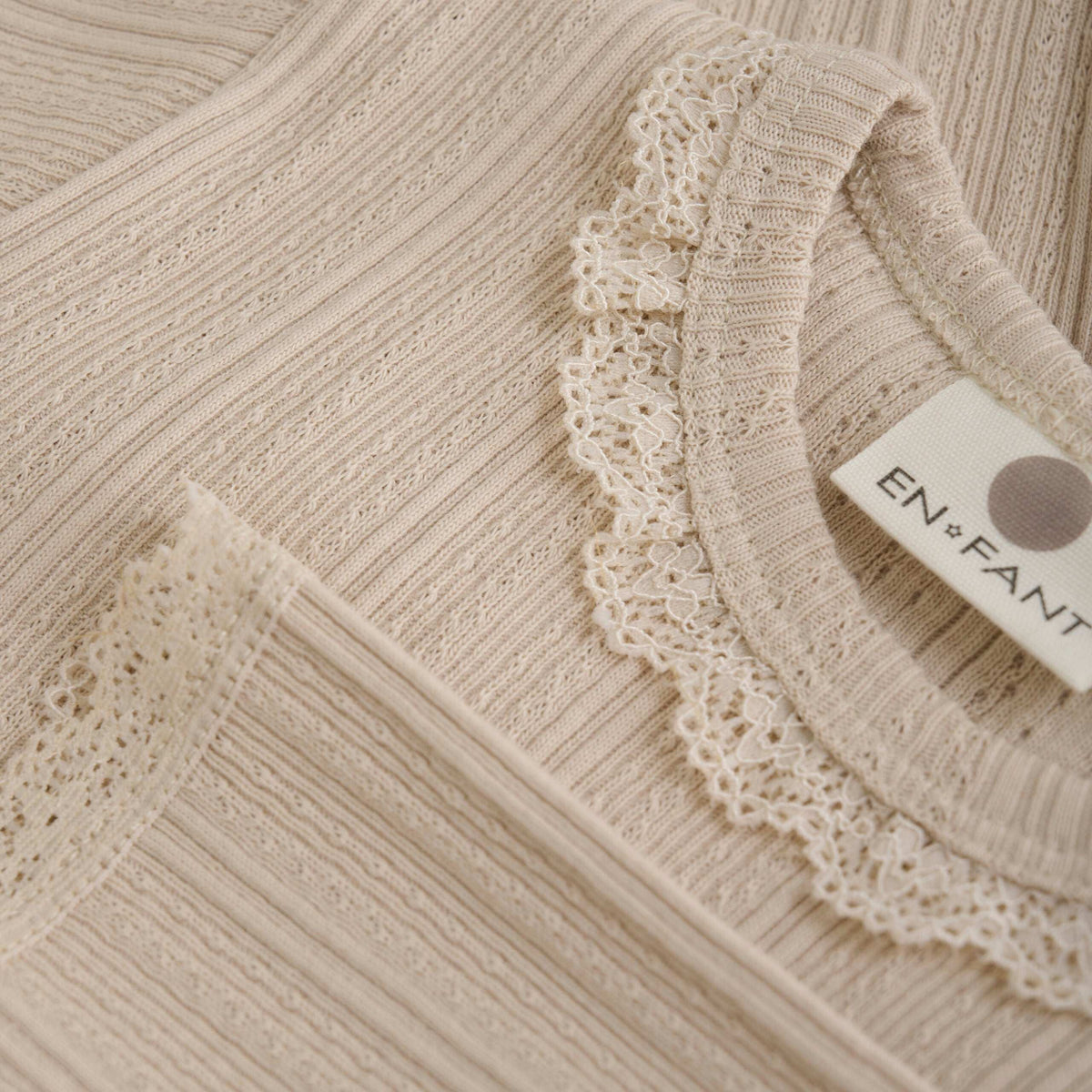 Enfant body pointelle french oak sand 68