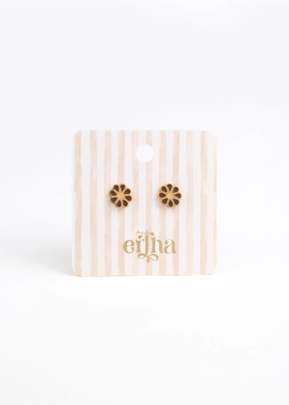 Mrs Ertha Studs Oorbellen Liefelijke Madeliefje 3+