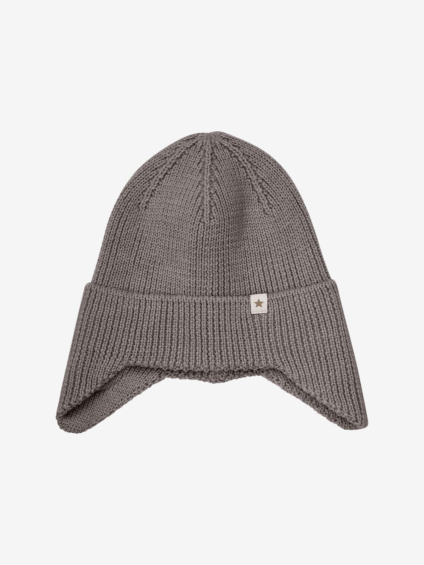 HUTTEliHUT muts Wol Knit Windstop bruin 52