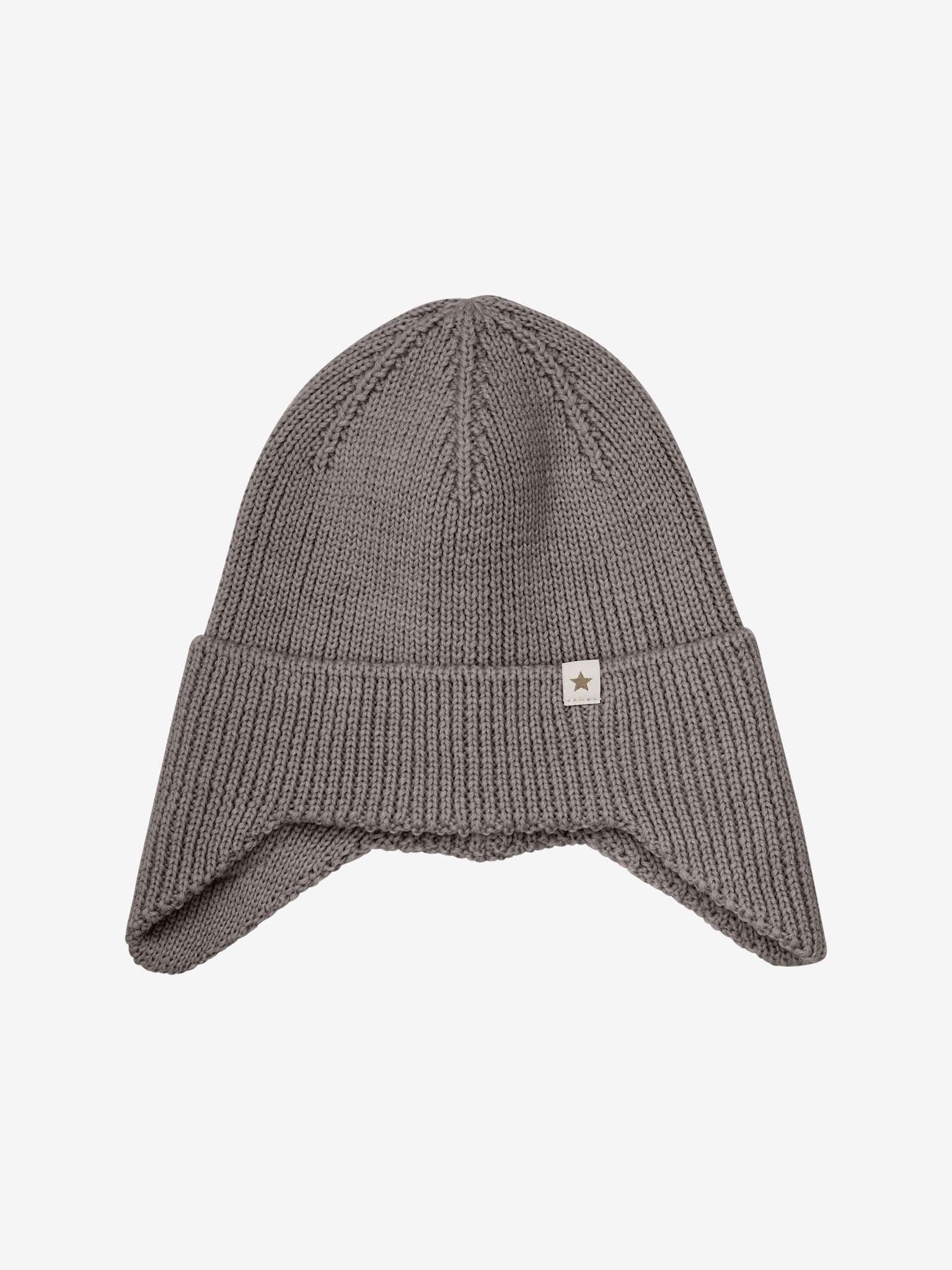 HUTTEliHUT muts Wol Knit Windstop bruin 52