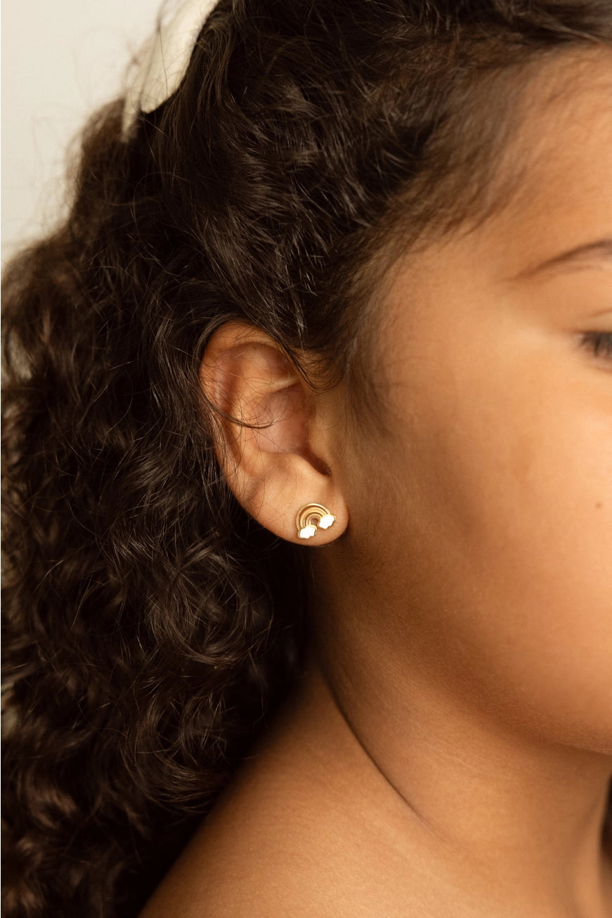 Mrs Ertha Studs Oorbellen Regenboog 3+