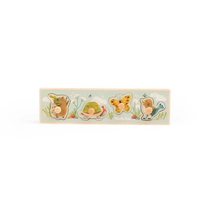 Moulin Roty Puzzel trois petits lapins 1+