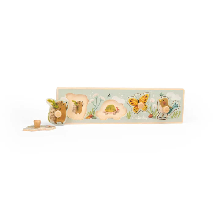 Moulin Roty Puzzel trois petits lapins 1+