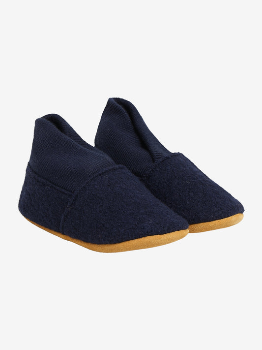 En Fant babyslofjes wol met ribboord blauw 19/20