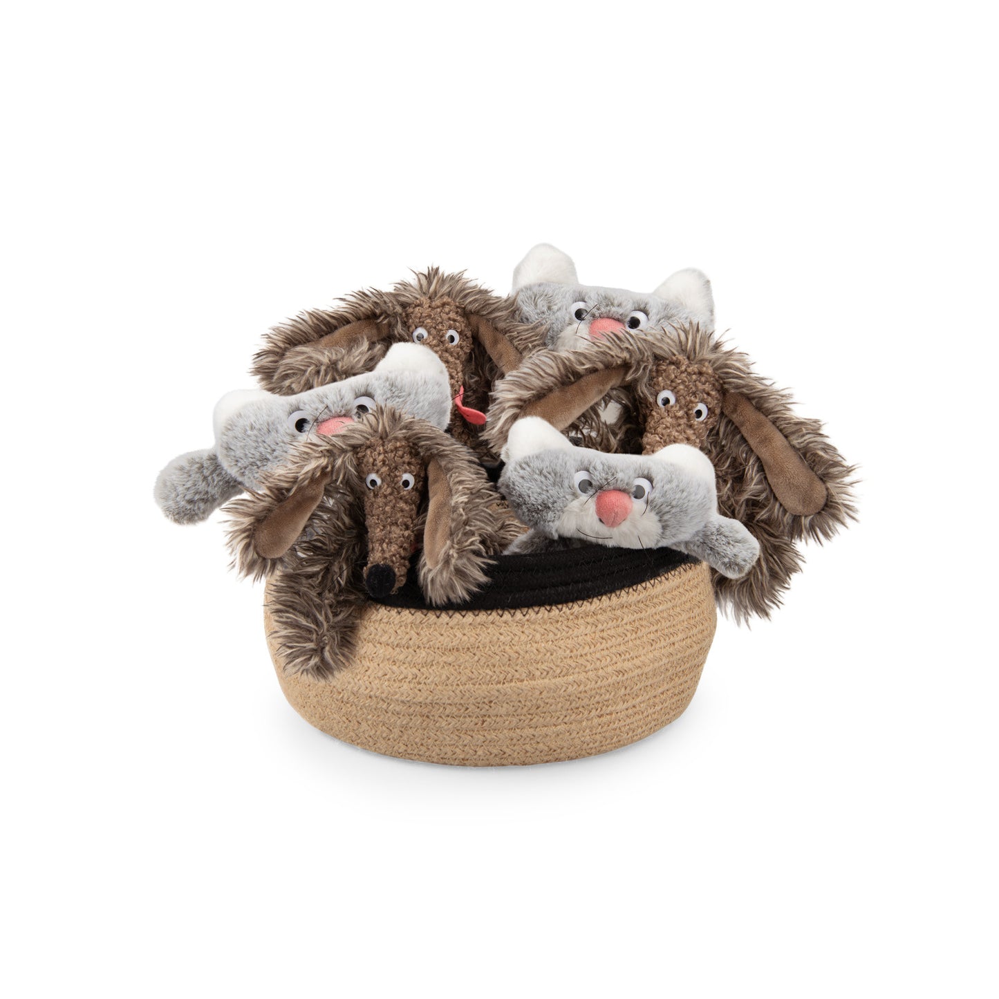 Moulin Roty mini knuffels stinkhond en plattekat 0+