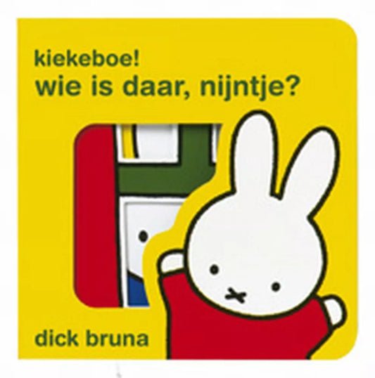 Mercis kartonboekje Kiekeboe! Wie is daar, Nijntje? 1+