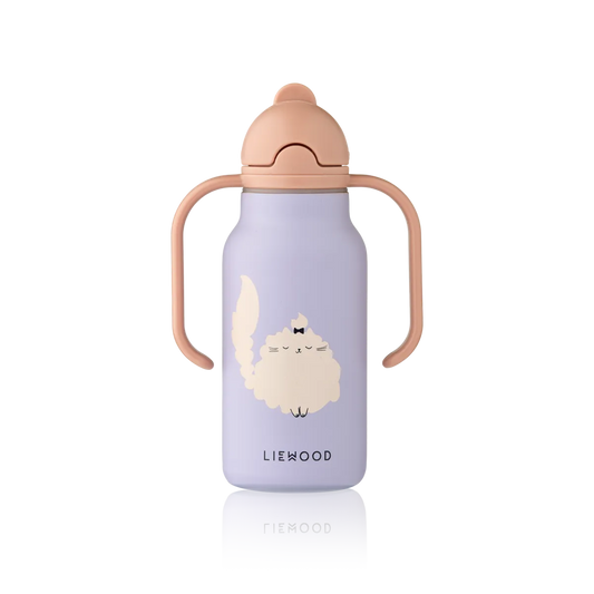 Liewood Kimmie Waterfles 250 ml cat warm lilac 3+