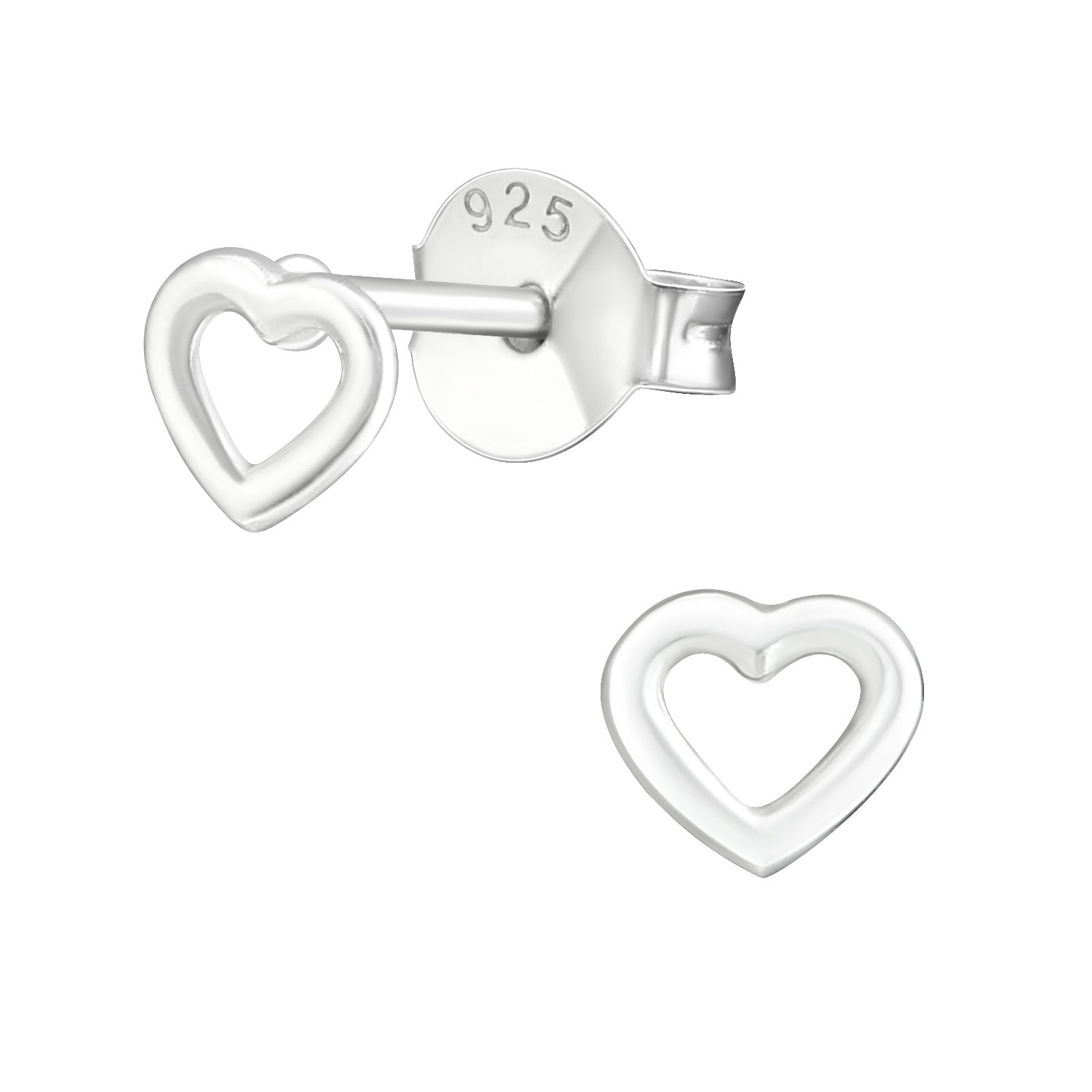 PJ oorbellen hart goud of zilver Zilver