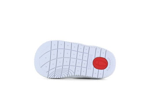 Shoesme witte sneaker met rood detail 22 tm 26