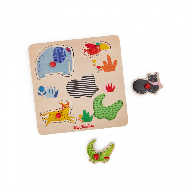 Moulin Roty Animal puzzle Les Toupitis 1+