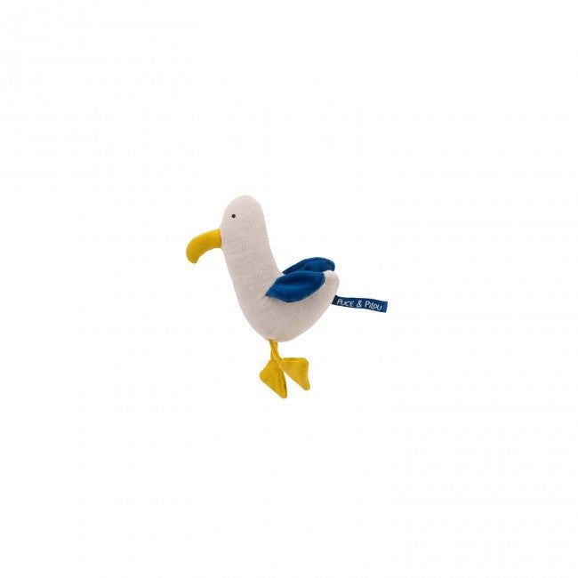 Moulin Roty Gull rattle doll Puce & Pilou