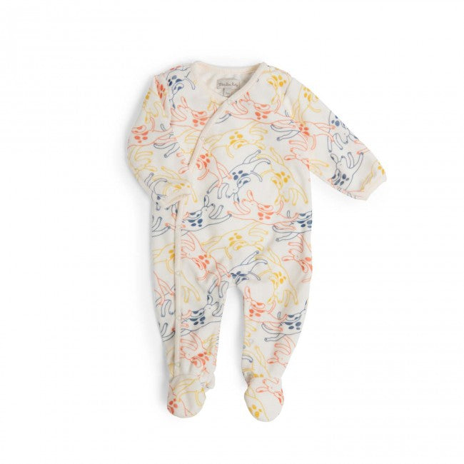 Moulinroty romperpak velours Puce & Pilou