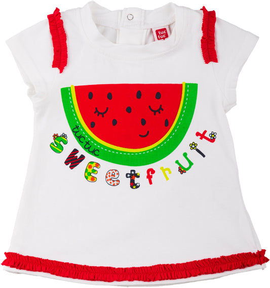 Tuctuc t-shirt tuti fruti wit 110
