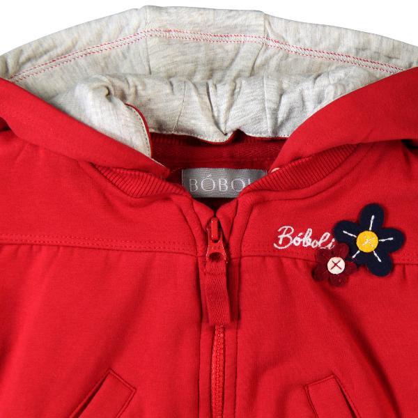 Boboli capuchonvestje rood 98
