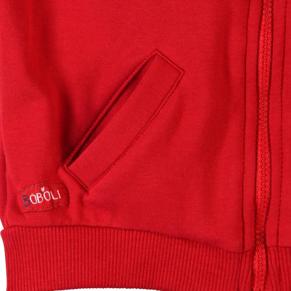 Boboli capuchonvestje rood 98