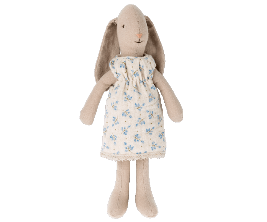 Maileg bunny size 1 dress blue flower