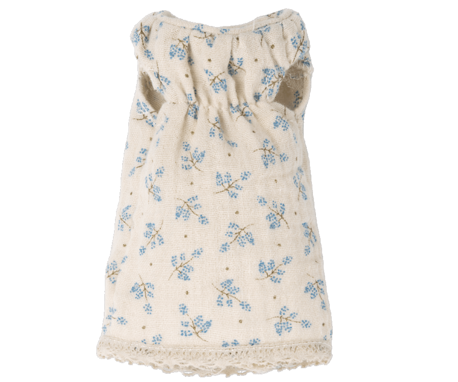 Maileg bunny size 1 dress blue flower