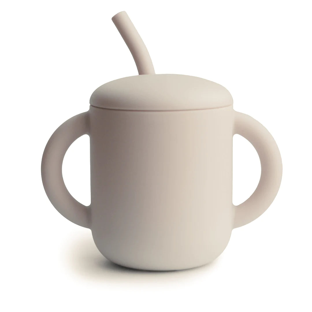 Mushie training cup & straw Shifting sand