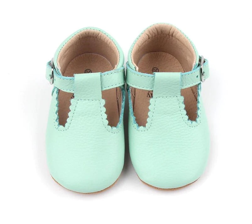 Teddy & James mintgroen Daisy t-bars 19