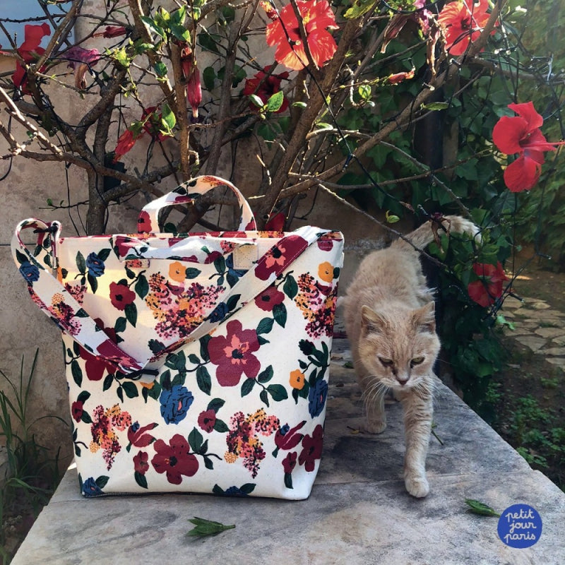 Maison Petit jour Paris bag anti sand the hibiscus