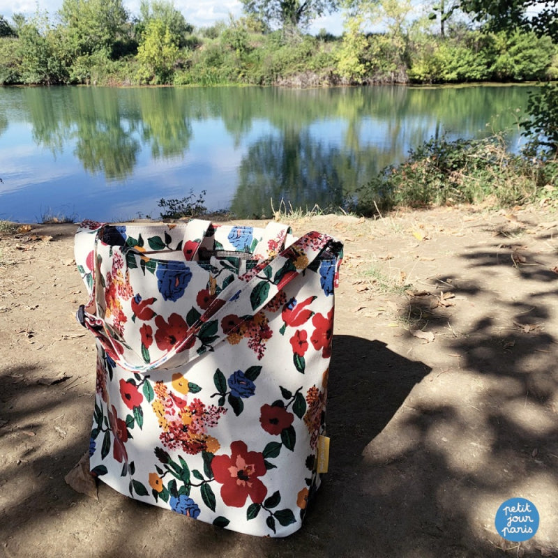 Maison Petit jour Paris bag anti sand the hibiscus