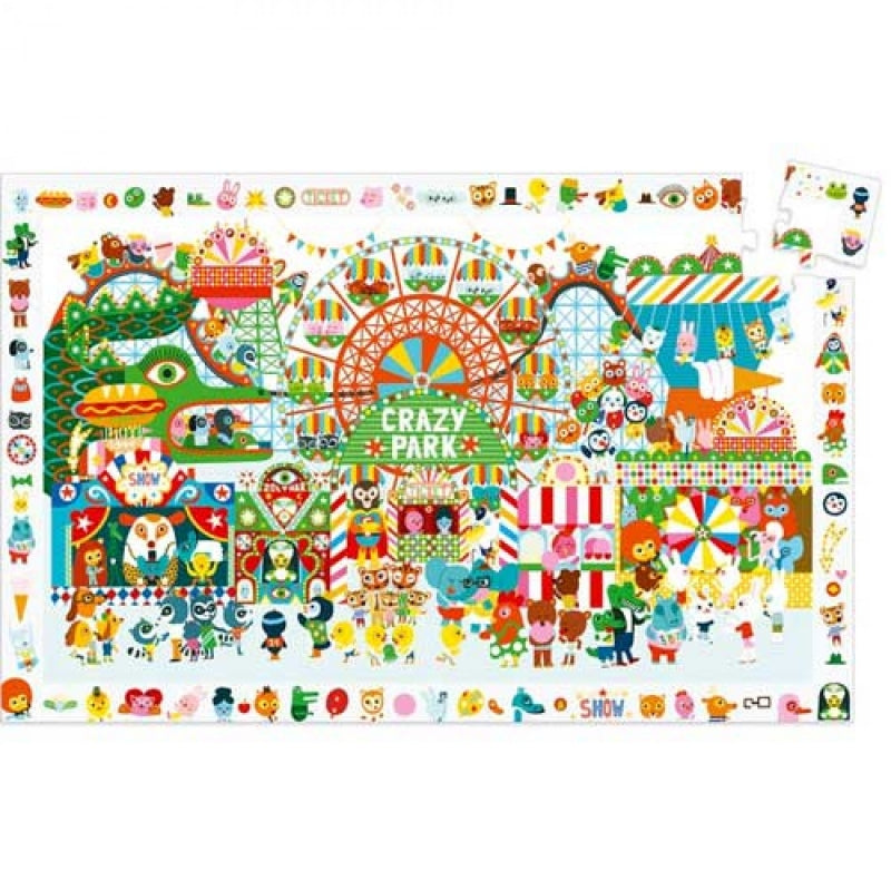 djeco puzzel observation crazy park (35st)
