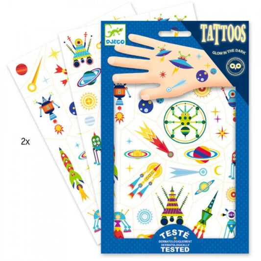 djeco tatouages space oddity 3+