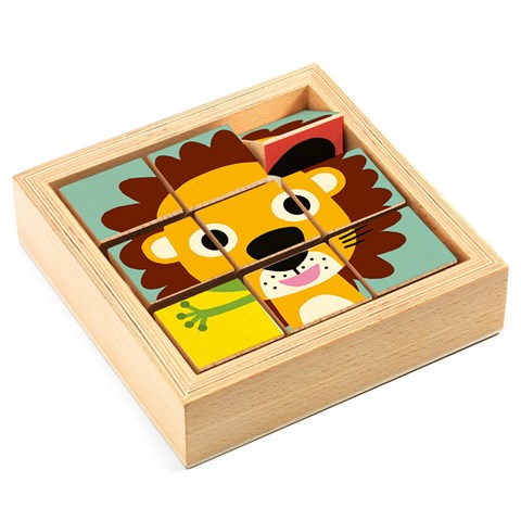djeco blokkenpuzzel tournanimo 2+