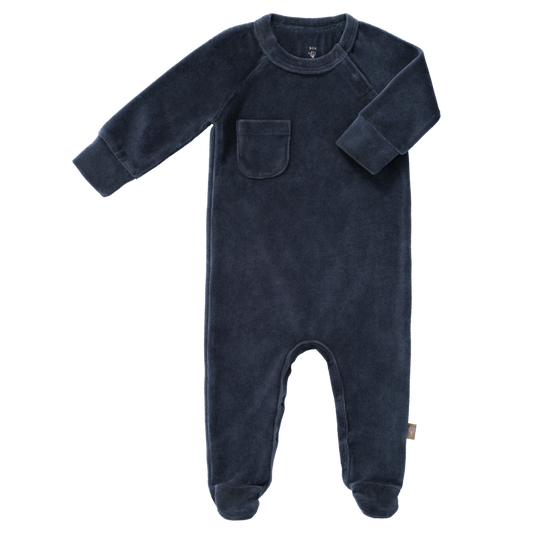 Fresk Pyjama velours no feet Indigo size: 3-6 m