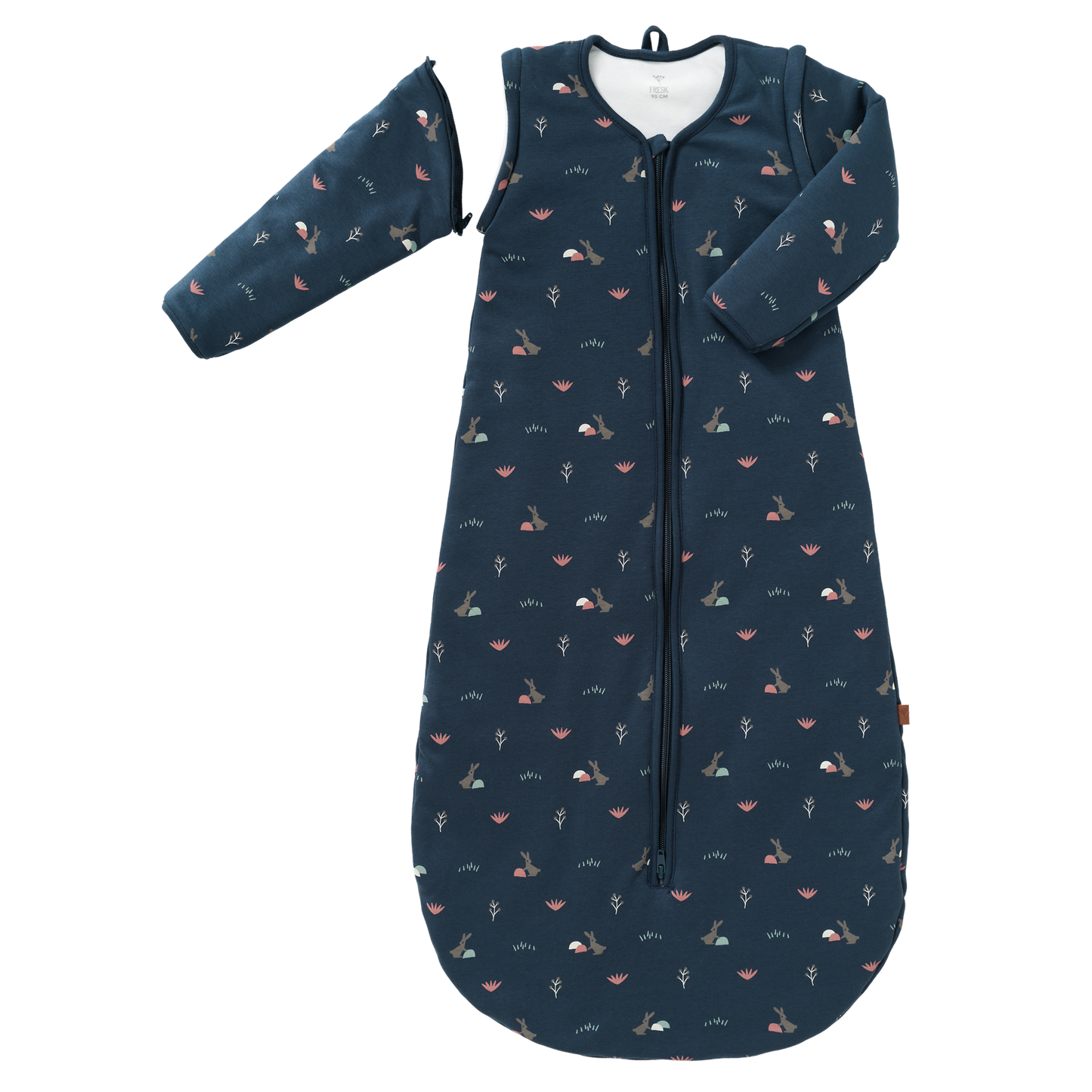 Fresk Slaapzak interlock met lichte voering Rabbit mood indigo