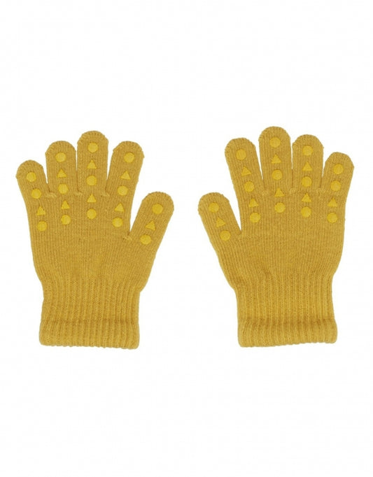 gobabygo antisliphandschoenen mustard 1/2 jaar