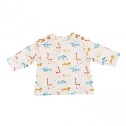 Moulinroty shirt boubou sous mon baobab 9836 Maat 36 Maanden 98 Cm