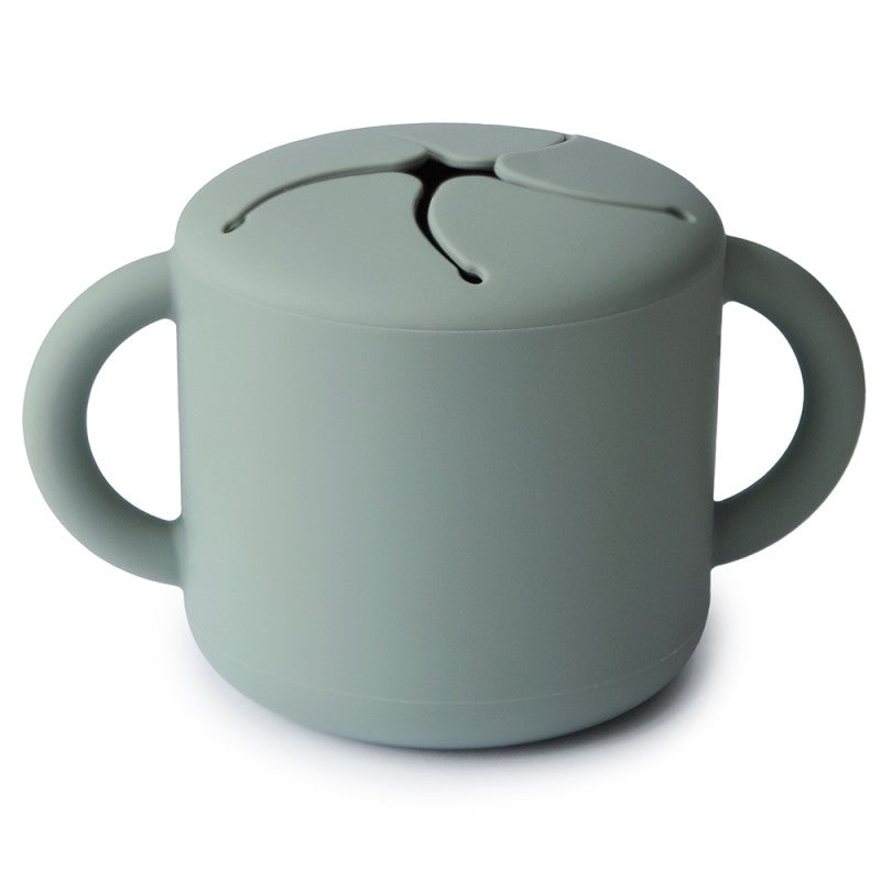 Mushie snack cups Cambridge blue
