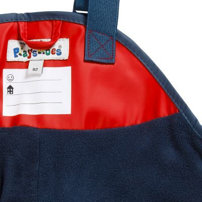 playshoes regenbroek fleece voering geel 104